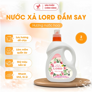 Nước Xả Làm Mềm Vải LORD Hương Đắm Say 2kg