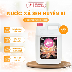 Nước Xả Làm Mềm Vài Sen Huyền Bí Hương Nước Hoa 9.36KG