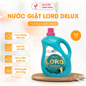 Nước Giặt Lord Delux Hương Nước Hoa Pháp 3.2Kg