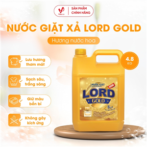 Nước Giặt Lord Gold Hương Nước Hoa 4.8kg