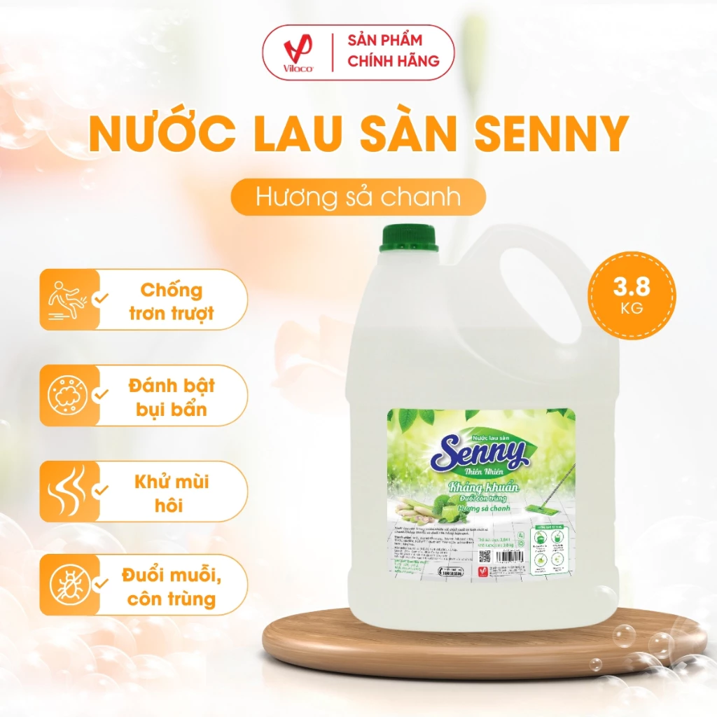 Nước Lau Sàn SENNY Hương Sả Chanh 3.8kg