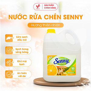 Nước Rửa Chén Senny Gừng Cam 3.5kg