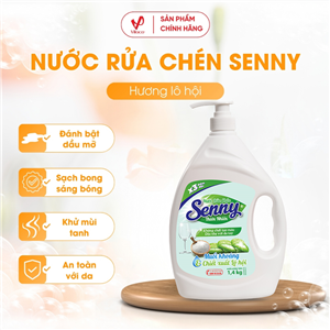 Nước Rửa Chén Senny Thiên Nhiên Tinh Chất Lô Hội 1.4kg